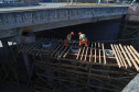 Obras Comec  - Av Rui Barbosa, no cruzamento com a Av das Torres  - Sao José dos Pinhais-  29/05/2020 - Foto: Geraldo Bubniak/AEN