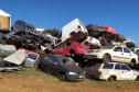 Polícia Civil remove 1,6 mil veículos de pátios em Cascavel. Foto: polícia Civil