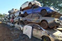 Polícia Civil remove 1,6 mil veículos de pátios em Cascavel. Foto: polícia Civil