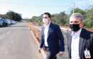 O governador Carlos Massa Ratinho Junior participou nesta quinta-feira (18) de uma reunião com a direção brasileira de Itaipu Binacional, em Foz do Iguaçu, e destacou que a parceria entre o Estado e a hidrelétrica é fundamental para ajudar o Paraná na retomada da economia. Na foto, vistoria da ampliação da pista de pouso e decolagem do aeroporto de Foz do Iguaçu