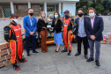 Uma rede de solidariedade organizada por dois pilotos, Lucas e Cristiano Bornemann, da Copa HB20, seus patrocinadores e a Hyundai Brasil arrecadou cerca de uma tonelada e meia de alimentos não perecíveis e 20 mil frascos de álcool spray aerosol na última semana. Os produtos foram entregues ao Governo do Estado nesta quinta-feira (18). A doação foi recebida pela primeira-dama Luciana Saito Massa, que preside o Conselho de Ação Solidária. Foto: Valdelino Pontes