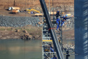 Segunda ponte de Foz do Iguaçu tem ritmo intenso de obras. Foto: José Fernando Ogura/AEN