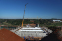 Segunda ponte de Foz do Iguaçu tem ritmo intenso de obras. Foto: José Fernando Ogura/AEN