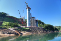 Segunda ponte de Foz do Iguaçu tem ritmo intenso de obras. Foto: José Fernando Ogura/AEN