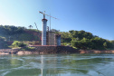 Segunda ponte de Foz do Iguaçu tem ritmo intenso de obras. Foto: José Fernando Ogura/AEN