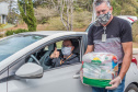 Funcionários voluntários da Copel doaram 685 cestas básicas para a campanha “Menos eu, mais nós”, organizada pelo Governo do Estado do Paraná para auxílio às comunidades que passam por dificuldades no período da pandemia. Foto: Copel