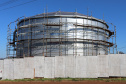 Obras de implantação de mais um reservatório de água para Cascavel e  terá capacidade para armazenar 2 milhões de litros de água e vai beneficiar diretamente aos moradores na região Norte da cidade. Com esse empreendimento, a Sanepar amplia em 200% a capacidade de reservação dos bairros que integram a região.Foto: Geraldo Bubniak/AEN