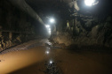 Construção de um túnel de 1,2 mil metros de extensão e oito metros de diâmetro, saindo do Parque de Exposições Jayme Canet Júnior e seguindo até o Rio Marrecas, pouco à frente do bairro Padre Ulrico. O túnel vai agilizar o escoamento da água para evitar que outros rios sejam represados e provoquem alagamentos na cidade de Francisco Beltrao. Foto: Geraldo Bubniak/AEN