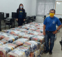 A Secretaria da Justiça, Família e Trabalho do Governo do Paraná (Sejuf), por meio do Departamento de Políticas para Pessoa com Deficiência, está distribuindo 19.190 cestas básicas para prover a segurança alimentar emergencial às famílias de pessoas com deficiência que se encontram em vulnerabilidade social e que foram afetadas pela pandemia da Covid-19. No total serão 260 municípios beneficiados, ou seja, mais de 65% do total dos municípios paranaenses. 
Foto:SEJUF