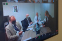O secretário de Estado da Saúde Beto Preto participou de uma videoconferência nesta quinta-feira (16) com os integrantes da Comissão Externa de Enfrentamento da Pandemia da Covid-19 da Câmara dos Deputados. Participaram o ministro interino da Saúde, Eduardo Pazuello, e a bancada federal do Paraná para discutir a situação pandemia. Foto:  Antonio Américo/SESA