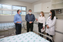 O secretário de Estado da Saúde Beto Preto entrega 57 novos leitos no Hospital Universitário (HU) de Londrina, sendo destinados exclusivamente aos pacientes confirmados e suspeitos da Covid-19, sendo 32 de UTI (adulto e pediátrica) e 25 de enfermaria.   20/07/2020 -  Foto: Geraldo Bubniak/AEN
