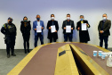 Com a assinatura do documento, será permitido que ambos os órgãos, Guarda Municipal de Paranaguá e Secretaria da Segurança Pública, possam compartilhar informações dos sistemas internos de segurança.
Foto: Divulgação/SESP