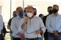 O Governador Carlos Massa Ratinho Junior vistoria nesta terca-feira (11/08), 416 unidade habitacionais no Loteamento Sao Geronimo em Campo Largo. Secretario Desenvolvimento Urbano e de Obras Públicas, Joao Carlos Ortega em discurso.. Campo Largo, 11/08/2020 - Foto: Geraldo Bubniak/AEN