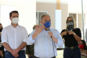 O Governador Carlos Massa Ratinho Junior vistoria nesta terca-feira (11/08), 416 unidade habitacionais no Loteamento Sao Geronimo em Campo Largo. Prefeito Marcelo Puppi em discurso. Campo Largo, 11/08/2020 - Foto: Geraldo Bubniak/AEN