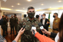 O Governador Carlos Massa Ratinho Junior recebe nesta quinta-feira (13/08), de maneira simbolica 100 fuzis do Exercito no Forte do PInheiro em Curitiba. Acompanhado do secretário da Segurança Pública do Paraná, Romulo Marinho Soares e do Comandante-Geral da Policia Militar do Paraná, coronel Péricles de Matos. Curitiba, 13/08/2020 - Foto: Geraldo Bubniak/AEN