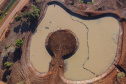 Obras para revitalizar o Parque Fundo de Vale em Guaira,  com instalação e adaptação de acessibilidade em todo o Parque, ampliação do lago, pista de caminhada, modernização paisagística, bancos e vegetação nova.   06/08/2020 -  Foto: Geraldo Bubniak/AEN