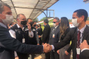 O secretário estadual da Segurança Pública, Romulo Marinho Soares, participou nesta segunda-feira (24), no Parque Tecnológico de Itaipu, em Foz do Iguaçu, junto com o ministro da Justiça e Segurança Pública, André Mendonça, da divulgação do balanço da 22ª fase da Operação Nova Aliança. Foto:SESP