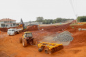 Construção de trincheira em Santa Terezinha do Itaipu.