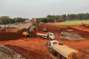 Construção de trincheira em Santa Terezinha do Itaipu.