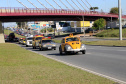 Curitiba, 29 de Agosto de 2020. Desfile de viaturas da PMPR. 