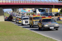 Curitiba, 29 de Agosto de 2020. Desfile de viaturas da PMPR. 