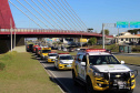 Curitiba, 29 de Agosto de 2020. Desfile de viaturas da PMPR. 