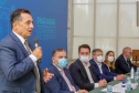 O governador Carlos Massa Ratinho Junior, o presidente do Tribunal de Justiça do Paraná, desembargador Adalberto Xisto Pereira, e o segundo vice-presidente, desembargador José Laurindo de Souza Netto formalizaram nesta quinta-feira (3) a criação do Cejus Casa Fácil e do Cejusc Fundiário, que vão atuar na mediação e conciliação de conflitos no Estado.foto Gilson Abreu/Aen