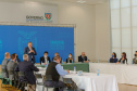 O governador Carlos Massa Ratinho Junior, o presidente do Tribunal de Justiça do Paraná, desembargador Adalberto Xisto Pereira, e o segundo vice-presidente, desembargador José Laurindo de Souza Netto formalizaram nesta quinta-feira (3) a criação do Cejus Casa Fácil e do Cejusc Fundiário, que vão atuar na mediação e conciliação de conflitos no Estado.foto Gilson Abreu/Aen
