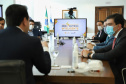 O governador Carlos Massa Ratinho Junior e o presidente da Copel, Daniel Slaviero, lançam o Programa Rede Elétrica Inteligente, em Curitiba. 