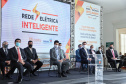 O governador Carlos Massa Ratinho Junior e o presidente da Copel, Daniel Slaviero, lançam o Programa Rede Elétrica Inteligente, em Curitiba. 