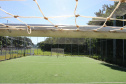 Meu Campinho em Maringa. O espaço tem um campo de futebol de grama sintética, playground com piso emborrachado e com iluminação, bicicletários, bebedouro, mesas de jogos, floreiras e lixeiras -  04/08/2020 -  Foto: Geraldo Bubniak/AEN
