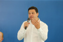 O governador Carlos Massa Ratinho Junior e o diretor-geral brasileiro de Itaipu, Joaquim Silva e Luna, formalizam nesta sexta-feira (25),  no Palácio Iguaçu, uma parceria entre o Estado e a hidrelétrica para a duplicação de 8,7 quilômetros da BR-469, em Foz do Iguaçu.  Curitiba, 24/09/2020. Foto: Geraldo Bubniak/AEN