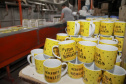 Porcelanas Germer. Criada em 1978, a fábrica emprega cerca de 500 pessoas e produz em média um milhão de peças por mês.Feito no Paraná. Foto: Ari Dias/AEN.