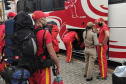 Bombeiros renovam equipes que estão no combate ao incêndio florestal no Mato Grosso do Sul. Foto: SESP