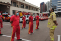 Bombeiros renovam equipes que estão no combate ao incêndio florestal no Mato Grosso do Sul. Foto: SESP