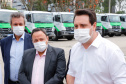 O governador Carlos Massa Ratinho Junior entregou nesta quarta-feira (7) mais 14 caminhões-pipa para municípios do Interior e do Litoral do Paraná. Eles são parte de um pacote de investimentos em 100 unidades desse mesmo modelo. O aporte total é de aproximadamente R$ 21,3 milhões, feito pela Secretaria do  Desenvolvimento Sustentável e do Turismo.