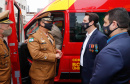 O governador Carlos Massa Ratinho Junior participou nesta quinta-feira (8) da comemoração dos 108 anos do Corpo de Bombeiros do Paraná. Na cerimônia, realizada no Quartel do Comando-Geral, em Curitiba, ele entregou à corporação 15 novas viaturas, incluindo quatro caminhões autobomba tanque. O investimento nos veículos foi de cerca de R$ 4,5 milhões.