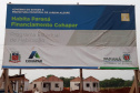 Técnicos da Cohapar vistoriaram nesta quinta-feira (8) a obra de construção do Residencial Amador Gonçalves, em Jardim Alegre, na região do Vale do Ivaí. Eles fiscalizaram o cumprimento do cronograma do empreendimento, que conta com 41 unidades habitacionais financiadas pelo programa Casa Fácil Paraná, do Governo do Estado. 
Foto: Elisângela de Araújo.