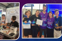 Alunos da Sala de Recursos para estudantes com altas habilidades e superdotação do Colégio Estadual Monteiro Lobato, de Sertanópolis, criaram o Astro Quiz. Premiado em diversas feiras de ciências regionais e nacionais, app está em fase de modernização e a intenção é disponibilizá-lo nas plataformas do App Store em 2022.

Foto: SEED