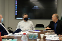 O Programa de Qualificação para os Consórcios Intermunicipais de Saúde (CIS) foi o tema da reunião realizada nesta terça-feira (27), em Curitiba. O encontro reuniu o secretário de Estado da Saúde, Beto Preto, e representantes do Conselho de Secretários Municipais de Saúde (Cosems) e da Associação dos Consórcios e Associações Intermunicipais de Saúde do Paraná (Acispar).Foto: Américo Antonio/SESA