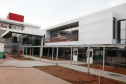 O quadrado perfeito da estrutura física da Escola de Formação dos Bombeiros, tal qual um Mondrian (pintor neerlandês modernista), é o que ajuda a explicar a dimensão do projeto que está sendo executado dentro da Academia Policial Militar do Guatupê, em São José dos Pinhais, na Região Metropolitana de Curitiba. Foto: Ari dias/AEN.