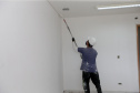 Construcao da Delegacia Cidada de Colombo. A delegacia cidadã é um novo modelo de atendimento em delegacias no Paraná, com espaços específicos e reservados para separar vítimas de agressores e possibilidade de auxílio de assistentes sociais e psicólogos, quando necessário. Colombo - 02/09/2020 - Foto: Geraldo Bubniak/AEN