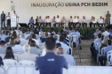 
O governador Carlos Massa Ratinho Junior participou nesta sexta-feira (06), ao lado presidente da República Jair Bolsonaro, da inauguração da Pequena Central Hidrelétrica (PCH) Bedim, em Renascença, na Região Sudoeste