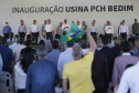 
O governador Carlos Massa Ratinho Junior participou nesta sexta-feira (06), ao lado presidente da República Jair Bolsonaro, da inauguração da Pequena Central Hidrelétrica (PCH) Bedim, em Renascença, na Região Sudoeste