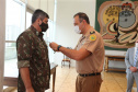 O governador em exercicio Darci Piana entrega nesta quarta-feira (11) a Medalha do Merito da Casa Militar ao lado do  Chefe da Casa Militar Tenente-Coronel Welby Pereira Sales para o Secretário da Segurança Pública do Paraná, coronel Romulo Marinho Soares, Presidente do Tribunal de Justiça, desembargador Adalberto Jorge Xisto Pereira e para o comandante da 5ª Divisão do Exército Brasileiro, general Carlos José Russo Assumpção Penteado.   Curitiba, 27/08/2020 -  Foto: Geraldo Bubniak/AEN