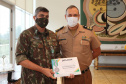 O governador em exercicio Darci Piana entrega nesta quarta-feira (11) a Medalha do Merito da Casa Militar ao lado do  Chefe da Casa Militar Tenente-Coronel Welby Pereira Sales para o Secretário da Segurança Pública do Paraná, coronel Romulo Marinho Soares, Presidente do Tribunal de Justiça, desembargador Adalberto Jorge Xisto Pereira e para o comandante da 5ª Divisão do Exército Brasileiro, general Carlos José Russo Assumpção Penteado.   Curitiba, 27/08/2020 -  Foto: Geraldo Bubniak/AEN