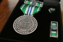 O governador em exercicio Darci Piana entrega nesta quarta-feira (11) a Medalha do Merito da Casa Militar ao lado do  Chefe da Casa Militar Tenente-Coronel Welby Pereira Sales para o Secretário da Segurança Pública do Paraná, coronel Romulo Marinho Soares, Presidente do Tribunal de Justiça, desembargador Adalberto Jorge Xisto Pereira e para o comandante da 5ª Divisão do Exército Brasileiro, general Carlos José Russo Assumpção Penteado.   Curitiba, 27/08/2020 -  Foto: Geraldo Bubniak/AEN