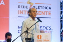 O governador Carlos Massa Ratinho Junior e o presidente da Copel, Daniel Pimentel Slaviero, apresentam nesta quarta-feira (18), em Palotina, no Oeste do Estado, uma chamada pública para a contratação de energia proveniente de autogeradores, na CVale em Palotina. Na foto, Moacir Bertol, diretor geral de Geracao e Distruicao da Copel em sua apresentacao.Palotina, 18/11/2020 - Foto: Geraldo Bubniak/AEN