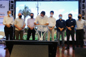 O governador Carlos Massa Ratinho Junior e o presidente da Copel, Daniel Pimentel Slaviero, apresentam nesta quarta-feira (18), em Palotina, no Oeste do Estado, uma chamada pública para a contratação de energia proveniente de autogeradores, na CVale em Palotina.Palotina, 18/11/2020 - Foto: Geraldo Bubniak/AEN