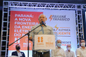 O governador Carlos Massa Ratinho Junior e o presidente da Copel, Daniel Pimentel Slaviero, apresentam nesta quarta-feira (18), em Palotina, no Oeste do Estado, uma chamada pública para a contratação de energia proveniente de autogeradores, na CVale em Palotina.Palotina, 18/11/2020 - Foto: Geraldo Bubniak/AEN